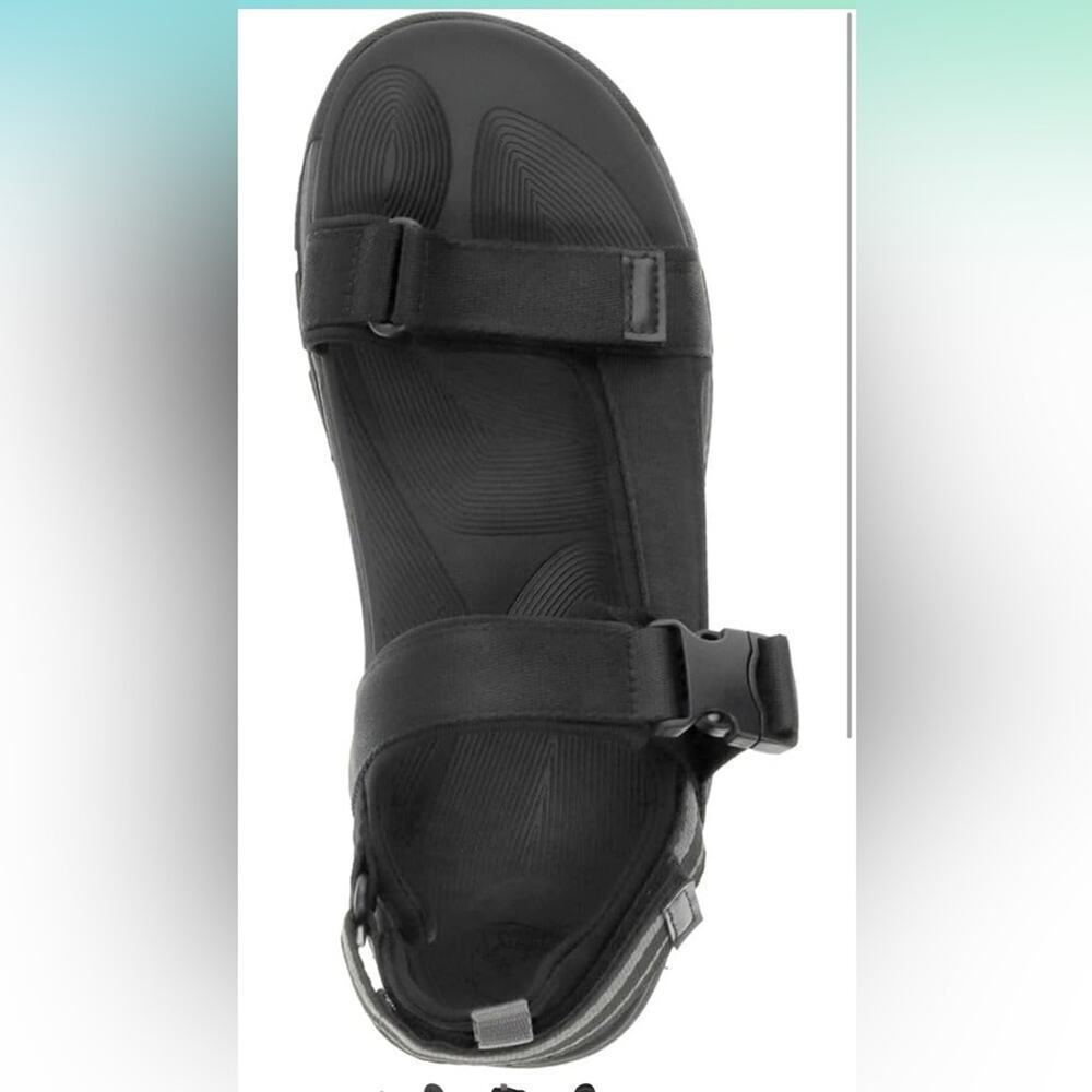 Bass Mens Trek Sporty Hiking Trail Sandal Shoe Black Size 11